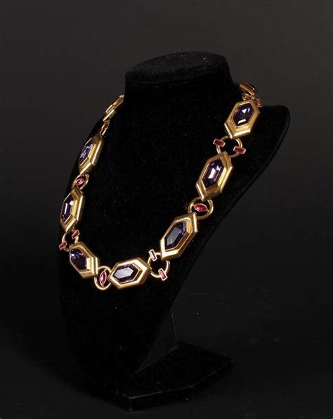 yves saint laurent costume jewelry|vintage yves saint laurent necklace.